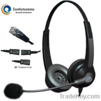 Sell Binaural telecom headset with rj plug HSM-902NPQDRJ