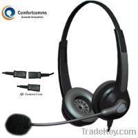 Sell Best binaural call center headphone wtih QD connection HSM-902NPQ