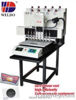 WD automatic liquid pvc dispensing machine for cartoon pvc shoes cover