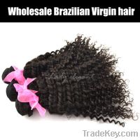 sell Brazilian remy hair kinky curl