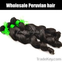 Sell Peruvian 100% human hair loose wave