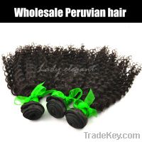Sell Peruvian 100% human hair kinky curl