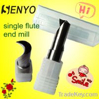 solid carbide single flute end mill/cnc cutting tools 1 flute end mill