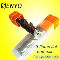 senyo-uncoated tungsten carbide 3 Flutes flat bottom end mill/CNC cutt