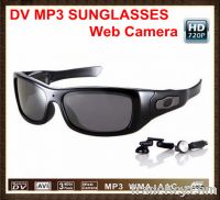 Sell 720p HD MP3 Glasses Recorder Video Sunglasses 8GB 1280X720p HD Vi