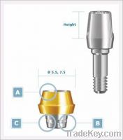 Sell Customized Titanium Hardware of Dental Implants Bases and Abutmen