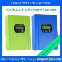 Sell CE RoHS 2240W 40A 48V 12v 24v 48v MPPT solar charge controller LCD com