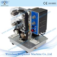 Electrical print 3 lines expiry date color ribbon printer machine for plastic bag