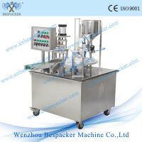 Sell Rotary type drinking water boba tea cup lid sealing machine