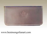 Mongolian leather wallet for men