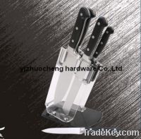 Sell Hot sale 6 PCS stainless steel knife set with acrylic stand