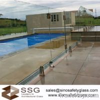 Sell 1600x1200mm x 10mm Toughened glass pool fencing for swimming pool
