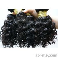 Sell 100% malaysian remy kinky curly hair