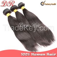 Peruvian Virgin Hair 100% Human Hair Weaving Straight Hair Extension No Shedding and Tangle Free