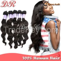 100% Unprocessed Indian Remy Human Hair 7A Quality Factory Wholesale Price Natural Color