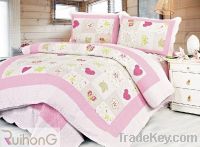Sell Printed Sweet Heart Quilt Bedding Sets
