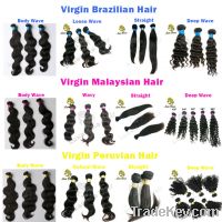 Top grade 5a no tangle no shed 100% virgin brazilian hair