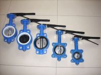 Cast iron wafer type butterfly valve