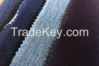 Indigo knit denim jeans fabric 4-way spandex, ideally for legging