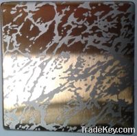 Sell hairline etched stainless steel decorative sheet