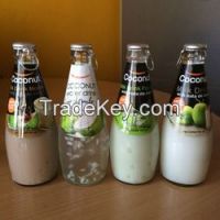Coconut Milk Drink With Nata De Coco
