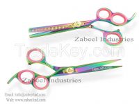 Professional Right Hand Three Rings Hair Cutting scissors Set By Zabeel Industries