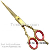 Professional Gold Color Hair Cutting Salon Scissor By Zabeel Industries