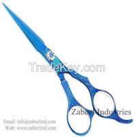 Professional Brand New Pro Hairdressing Scissor Blue TITANIUM By Zabeel Industries