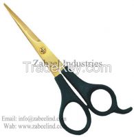 Professional Plastic Handle Black and Golden Ceremonial Ribbon Cutting Scissor By Zabeel Industries