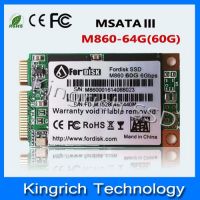 Internal ssd 64GB mSATA3.0 6Gbps Mini Pcie 60gb Solid State Drive Disk Sata iii cache 256MB for Laptop Ultrabook Notebook