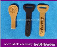 Sell Customized leather zipper puller slider