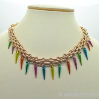 Sell Colorful spike chain necklace