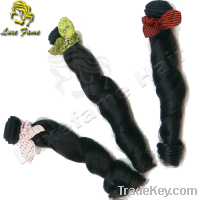 5A quality fashion design candy curl virgin peruvian hair extensions