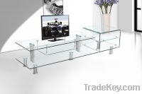 Sell Bent Glass TV Stand for Glass Furniture, TV Cabinet