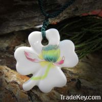 Sell Four-leaf clover porcelain necklace jewelry