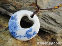 Sell Heart porcelain necklace jewelry