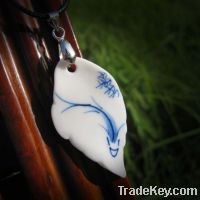 Sell Leaf porcelain necklace jewelry