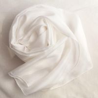 blank white silk habotai scarf for hand painting