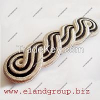 5 PLY Silver & Black Shoulder Cord