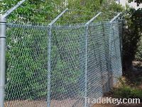 Sell Galvanized Barbed-Wire Chain Link Fence