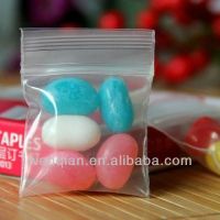 clear PE plastic zipper bag for packing candy