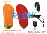 Sell li-ion battery heated shoe insole with remote control