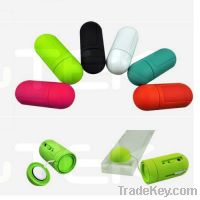 Hot sell Fashion Red Capsule Portable Vibration Speaker For Laptop PC