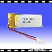Li Polymer Battery for Bluetooth/MP3/MP4 3.7V60mAh(401120)Rechargeabl