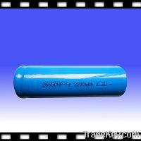 Rechargeable Cylindrical Li Fe Battery Cell 3.2V 2200mAh IFR22650