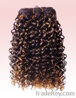 Sell 100% human hair kinky curl