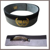Weight Lifting Belt Lever buckle Made cowhide Leather width 4 inches