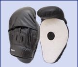 Boxing MMA Muay Thai Cruved Mitt target focus made cowhide