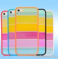 Sell 8 Colors Rainbow Stripes Hard Cover Case Skin for iPhone 5