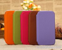 Sell Toothpick Grain Card Wallet Leather Case for S4 i9500